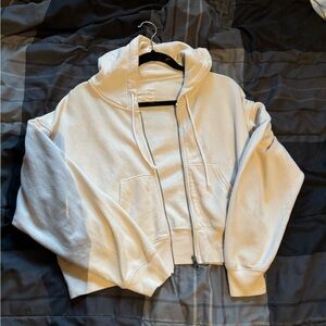 Cream zip up jacket